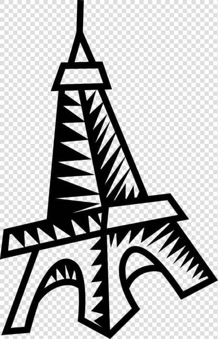 Vector Illustration Of Eiffel Tower On Champ De Mars  HD Png DownloadTransparent PNG