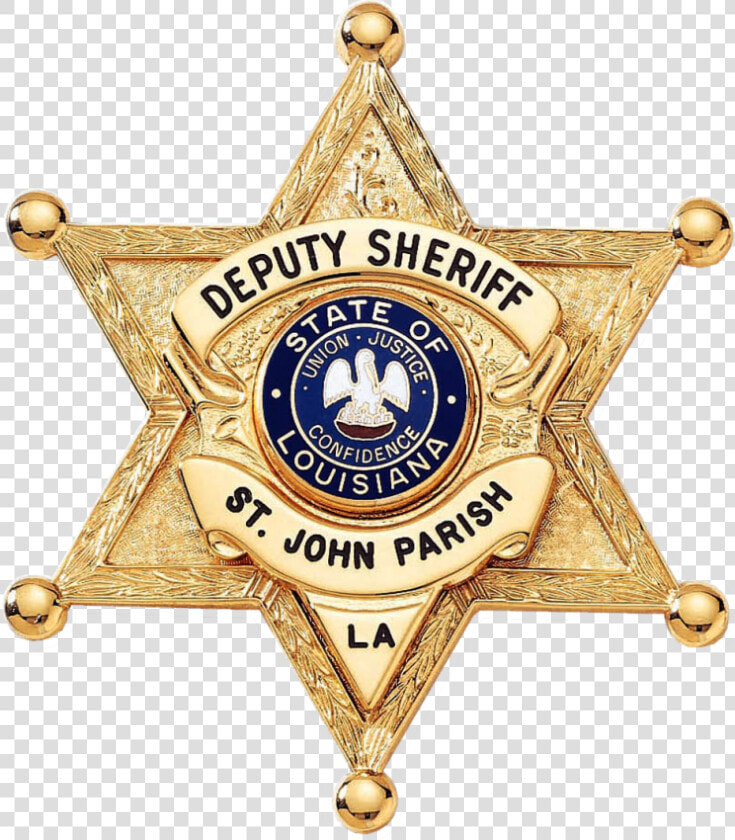 Six Point Star Badge With Applied Panel   East Baton Rouge Sheriff Logo  HD Png DownloadTransparent PNG