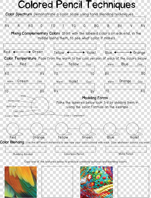 Colored Pencil Blending Exercises  HD Png DownloadTransparent PNG