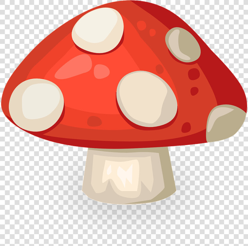 Jamur  Merah  Putih  Titik Titik Polka  Organik   Cartoon Red And White Mushroom  HD Png DownloadTransparent PNG