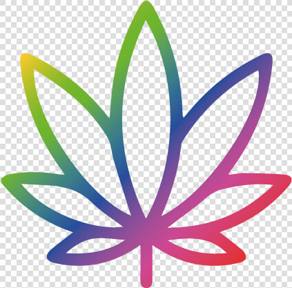 Cannabis Como Medicina   Weed Leaf Outline Png  Transparent PngTransparent PNG