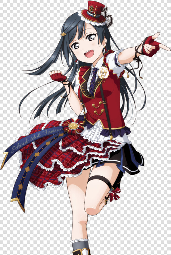  anime  girl  kawaii  cute  red  idol  lovelive  blackhair   Love Live Setsuna Yuki  HD Png DownloadTransparent PNG