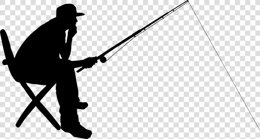 Transparent Fishing Pole Clipart Png   Fishing Silhouette Png  Png DownloadTransparent PNG