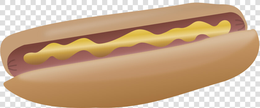 Hot Dog With Mustard Clip Arts   Hot Dog  HD Png DownloadTransparent PNG