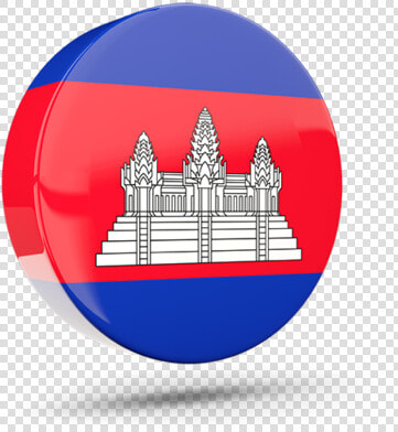 Glossy Round Icon 3d   Cambodia Flag Round Png  Transparent PngTransparent PNG