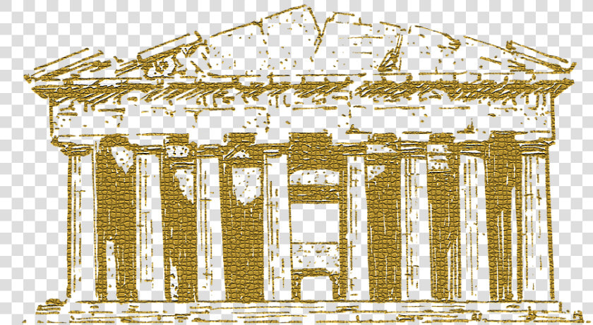 Pantheon  Greek  Beige   Parthenon Curved  HD Png DownloadTransparent PNG