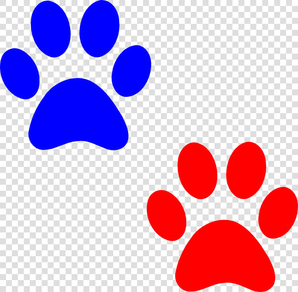 Cat Paw Png Navy Blue   Red And Blue Paw Prints  Transparent PngTransparent PNG