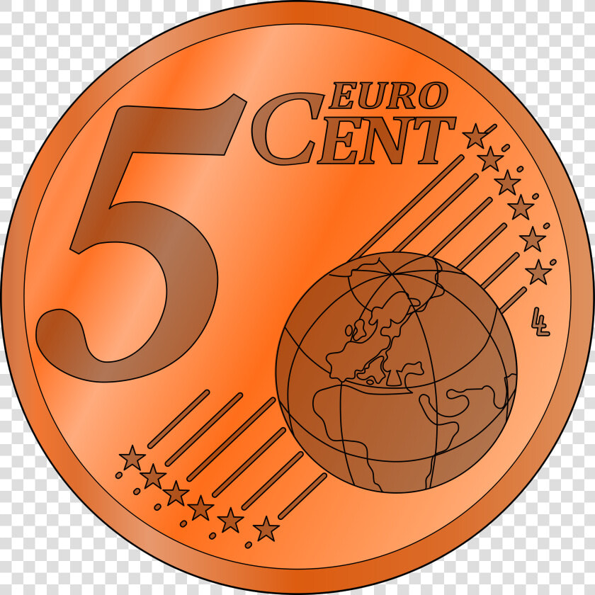 Five Euro Cent Clip Arts   2 Euro Cent Clipart  HD Png DownloadTransparent PNG