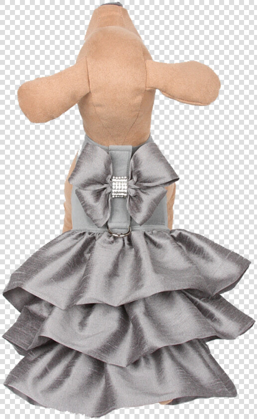 Madison Ruffle Silver Couture Dress   Cocktail Dress  HD Png DownloadTransparent PNG