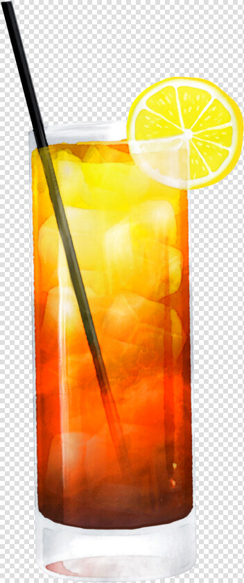 Hand Painted Iced Lemon Tea Png Transparent   Ice Lemon Tea Png  Png DownloadTransparent PNG