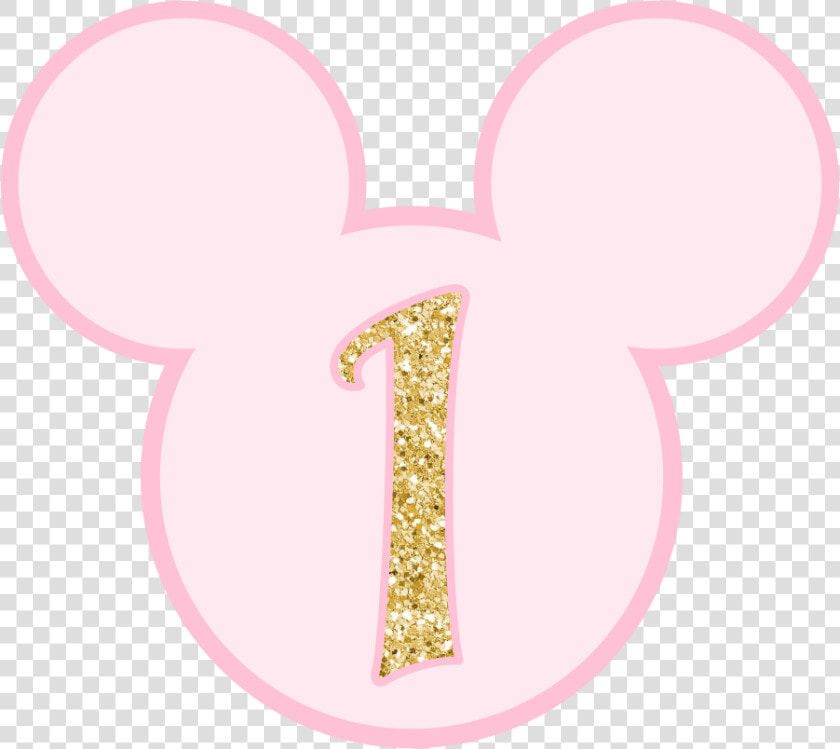  1  uno  one  glitter  rosa  pink  minnie  mickey  number   Numero 1 Minnie Png  Transparent PngTransparent PNG