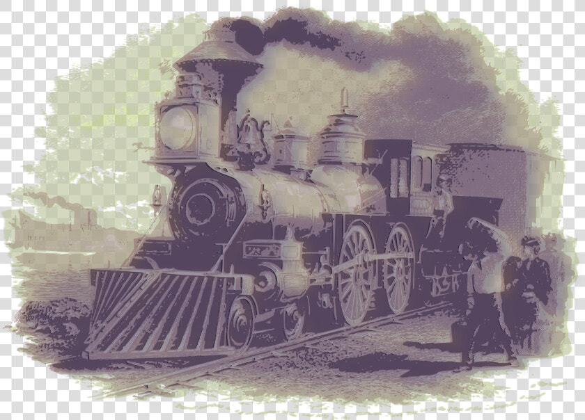 Vintage Train   Victorian Era Steam Engine  HD Png DownloadTransparent PNG