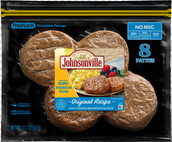 Johnsonville Turkey Breakfast Sausage Patties  HD Png DownloadTransparent PNG