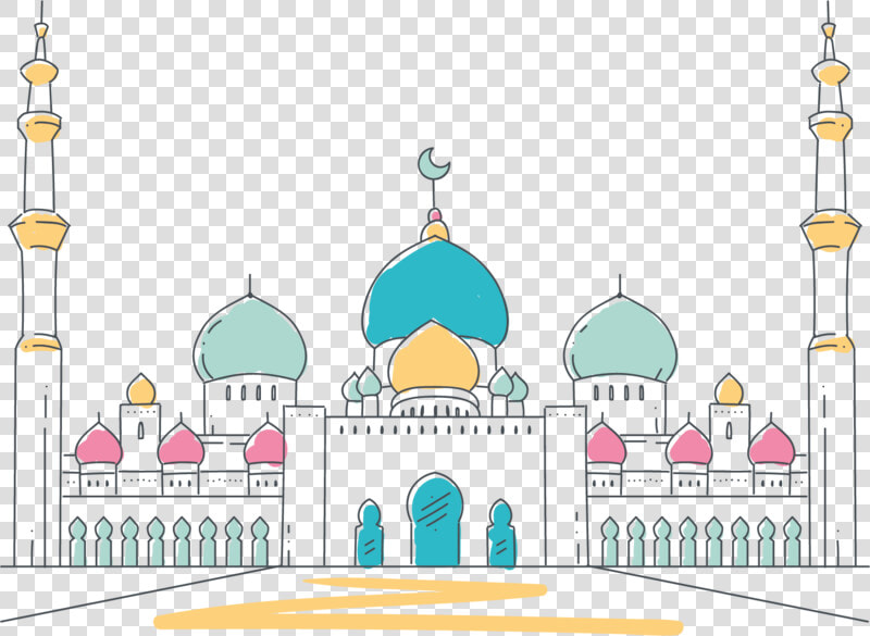 Transparent Mosque Clipart   Mosque Cartoon Transparent Background  HD Png DownloadTransparent PNG