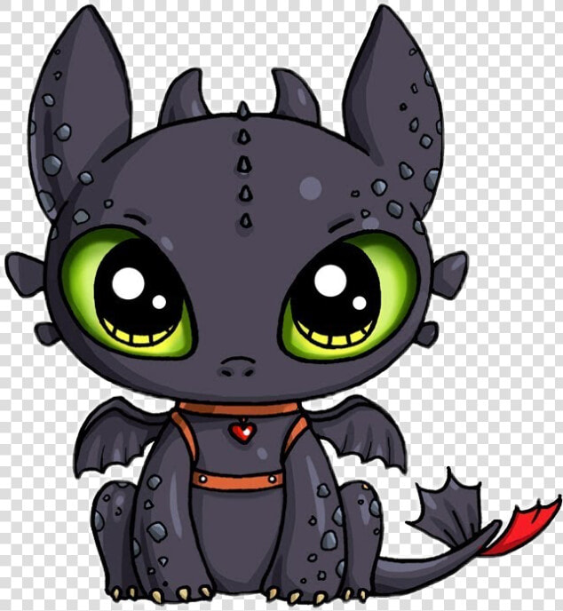  dragon  cute  black  freetoedit   Toothless Draw So Cute  HD Png DownloadTransparent PNG