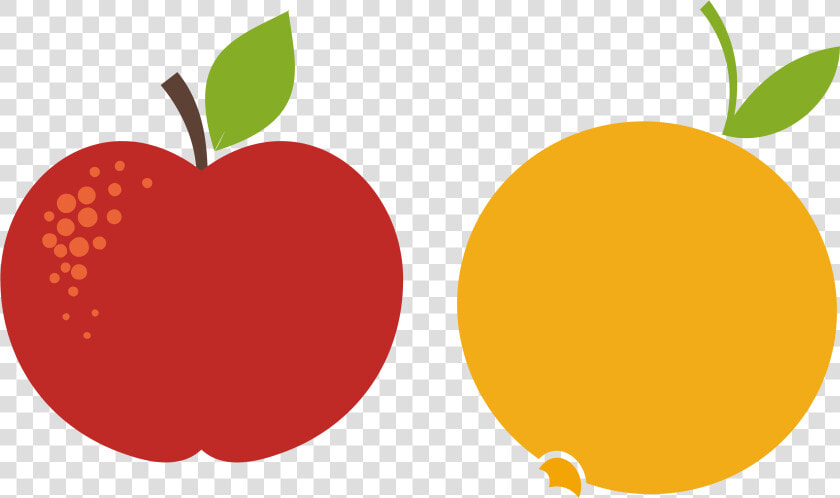 Apple Orange Red   Transparent Apples And Oranges  HD Png DownloadTransparent PNG