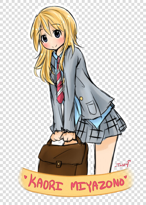 Your Lie In April Kaori Miyazono By Moonstar34 d8sfa7k   Your Lie In April Kaori Chibi  HD Png DownloadTransparent PNG