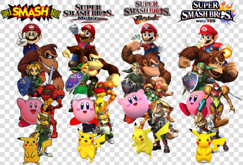 Super Super Brdr Smmash Bres   Super Smash Bros 64 Brawl  HD Png DownloadTransparent PNG