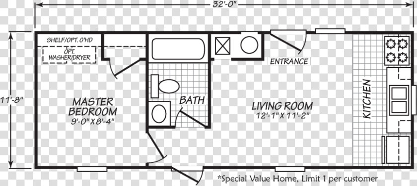 Econo   14 X 32 Single Wide Manufactured Home  HD Png DownloadTransparent PNG