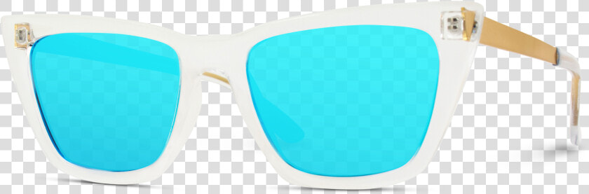 Clear Frame Cat Eye Sunglasses  Polarized Mirror Blue   Ray Ban Solaire Monture Transparente  HD Png DownloadTransparent PNG