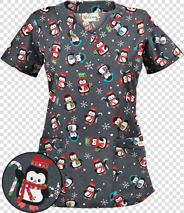 Penguin Christmas Scrubs  HD Png DownloadTransparent PNG