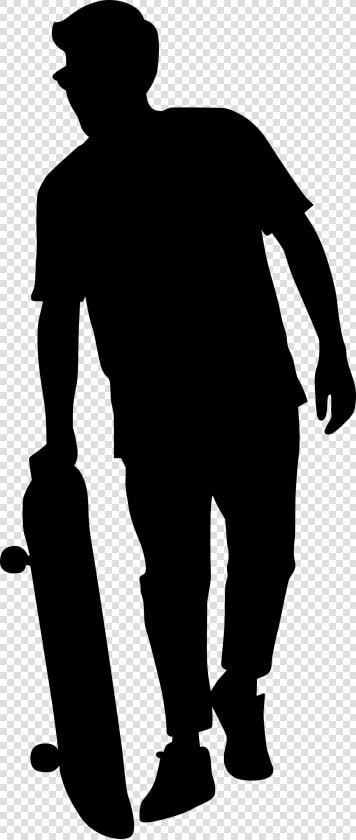 Skateboarder Silhouette  HD Png DownloadTransparent PNG