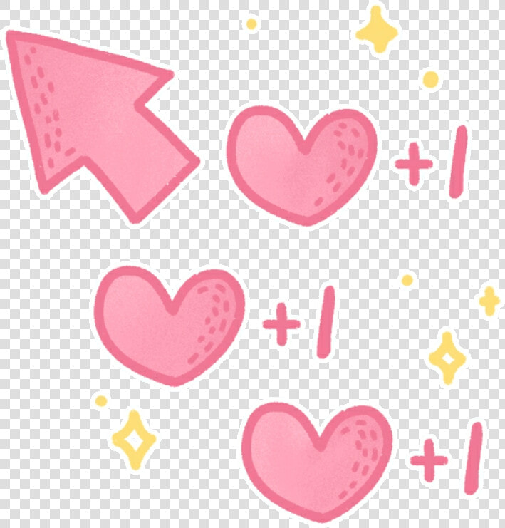  pink  kawaii  cute  arrows  sparkles  sparkle  hearts  HD Png DownloadTransparent PNG