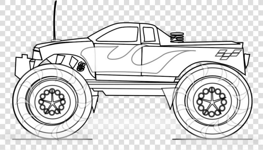 Transparent Grave Digger Png   Monster Truck Coloring Pages  Png DownloadTransparent PNG