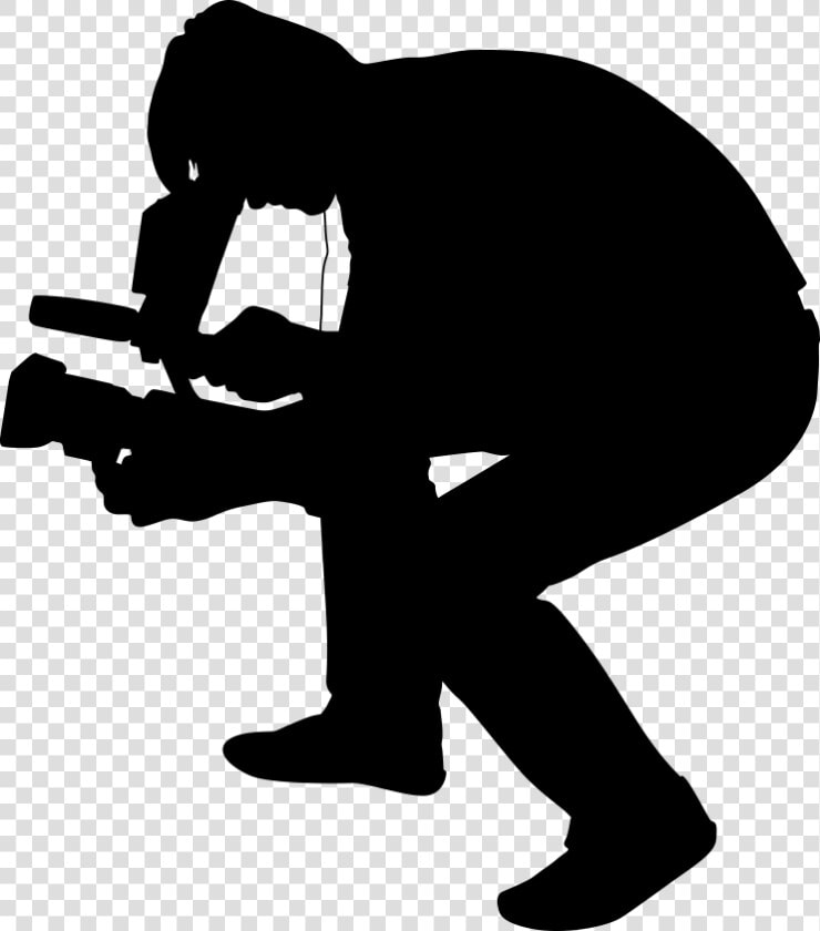 Camera Operator Shot Television   Child Running Silhouette Free  HD Png DownloadTransparent PNG