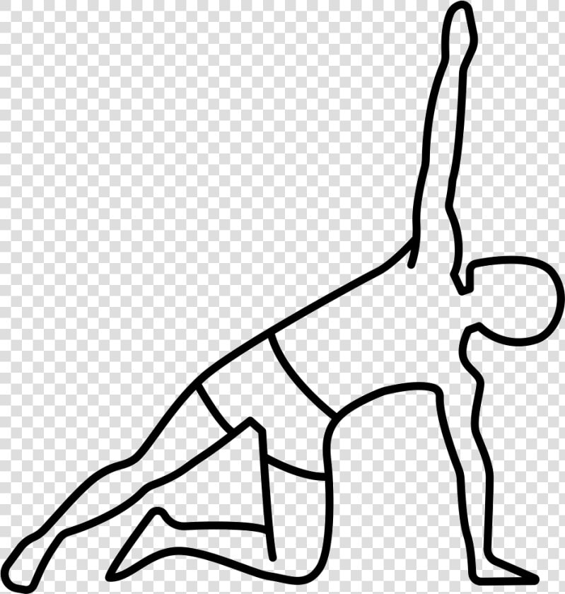 Man Supporting Himself On One Arm And Stretching Right   Stretching  HD Png DownloadTransparent PNG