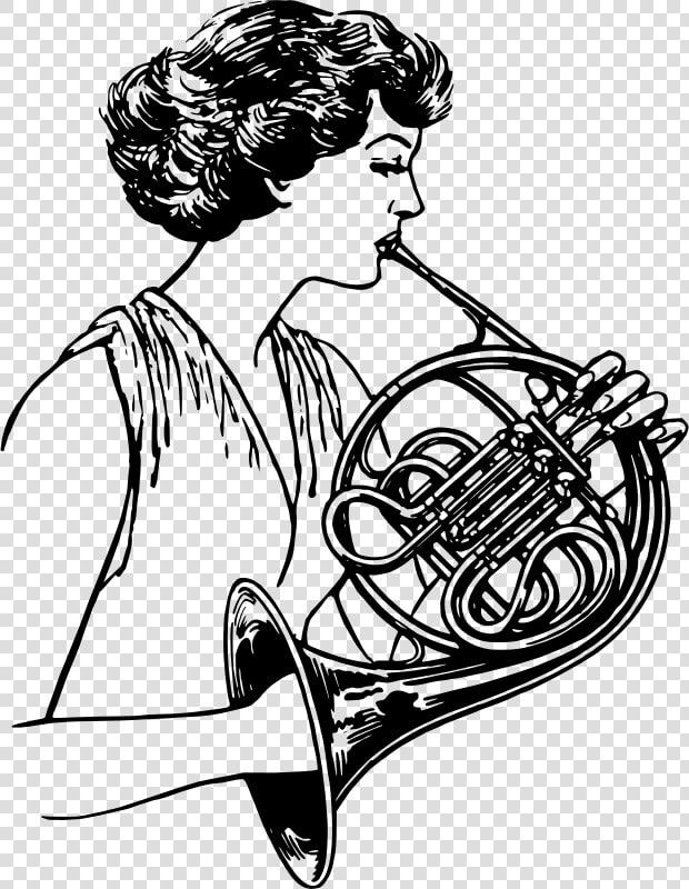 French Horn   French Horn Player Clipart  HD Png DownloadTransparent PNG