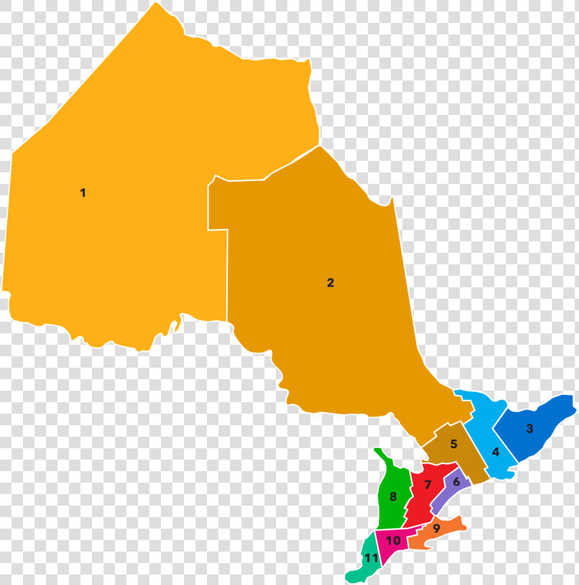 Please See Below To Cross reference With The Ontario   Map Of Ontario Economic Regions  HD Png DownloadTransparent PNG