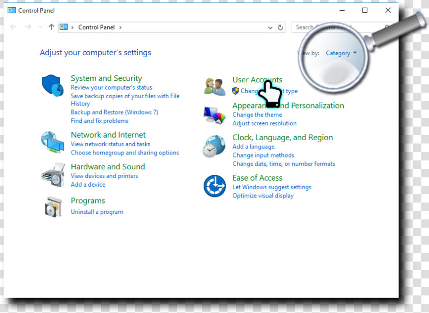 Control Panel Items In Large Icons View   Microsoft Windows 10 Control Panel  HD Png DownloadTransparent PNG