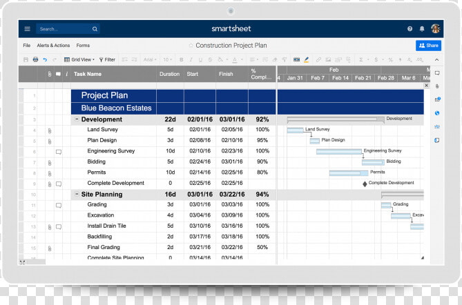 Construction Timeline Template Collection Smartsheet   Project Plan  HD Png DownloadTransparent PNG