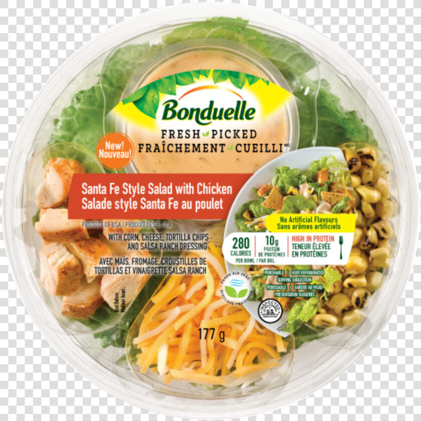 Santa Fe Style Salad With Chicken   Bonduelle Salad Bowls  HD Png DownloadTransparent PNG