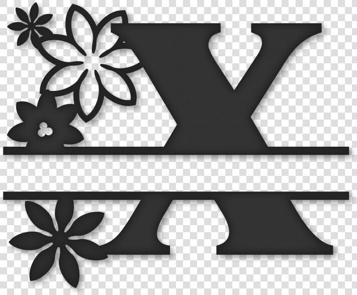 Flower Split Monogram X   J Split Monogram Svg  HD Png DownloadTransparent PNG