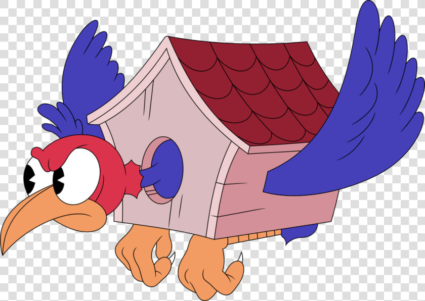 Contra Pac man World 2 Bird Cartoon Vertebrate Beak   Cuphead Boss Wally Warbles  HD Png DownloadTransparent PNG