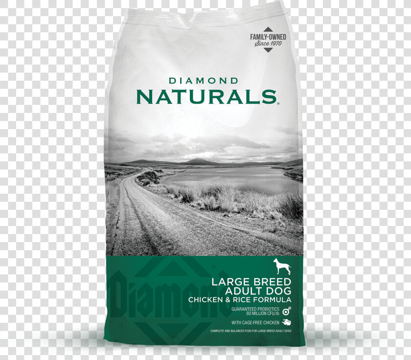 Large Breed Adult Dog Front Of Bag   Diamond Naturals Puppy Food  HD Png DownloadTransparent PNG