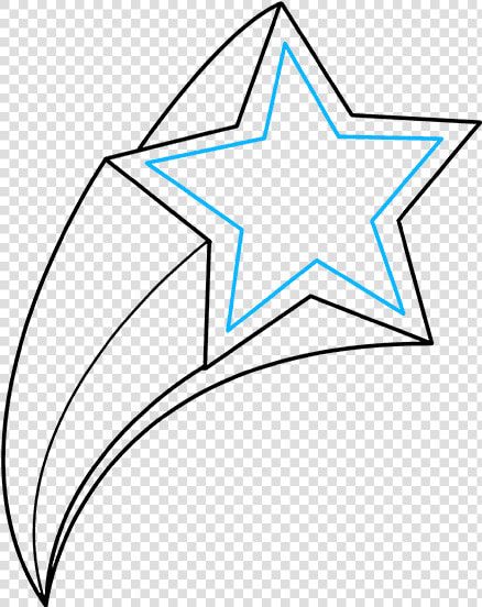 How To Draw Shooting Star   Instructions In How To Draw A Shooting Star  HD Png DownloadTransparent PNG