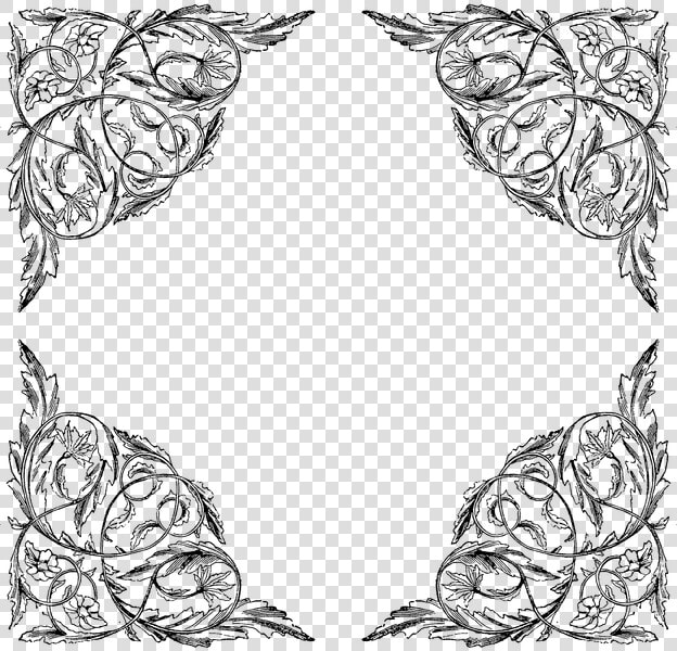 Transparent Free Flourishes Clipart   Transparent Border Corners Png  Png DownloadTransparent PNG