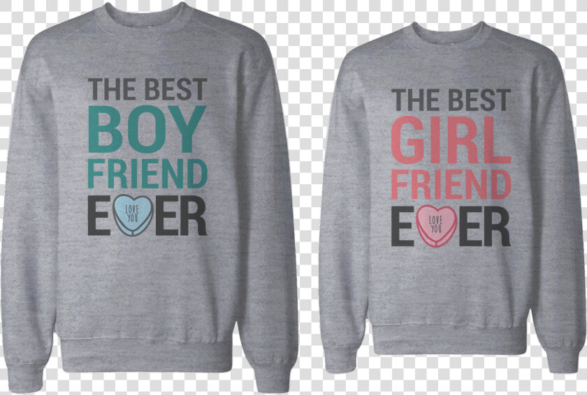 Best Boyfriend And Girlfriend Ever Sweatshirts Class   Best Friends Sweaters Boys And Girls  HD Png DownloadTransparent PNG