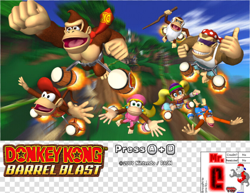 Donkey Kong Barrel Blast Diddy Kong   Donkey Kong Barrel Blast  HD Png DownloadTransparent PNG