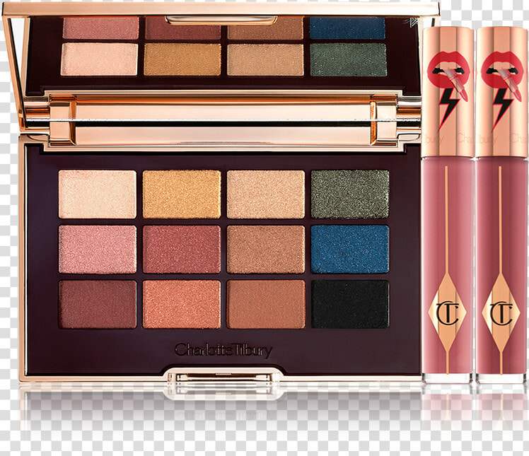 The Icon Lip Duo Day Look Pack Shot With The Icon Eyeshadow   Charlotte Tilbury The Icon Eyeshadow Palette  HD Png DownloadTransparent PNG