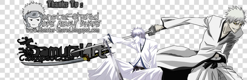 Footer Hollow Ichigo New   Cartoon  HD Png DownloadTransparent PNG