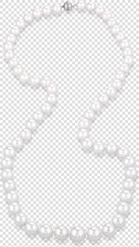 Opera length Pearl Necklace   Red Cross Pearls  HD Png DownloadTransparent PNG