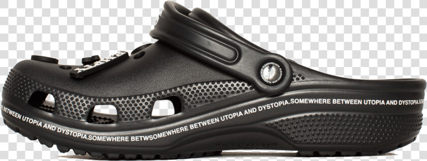 Utopia Crocs By Pleasures Black   Leather  HD Png DownloadTransparent PNG