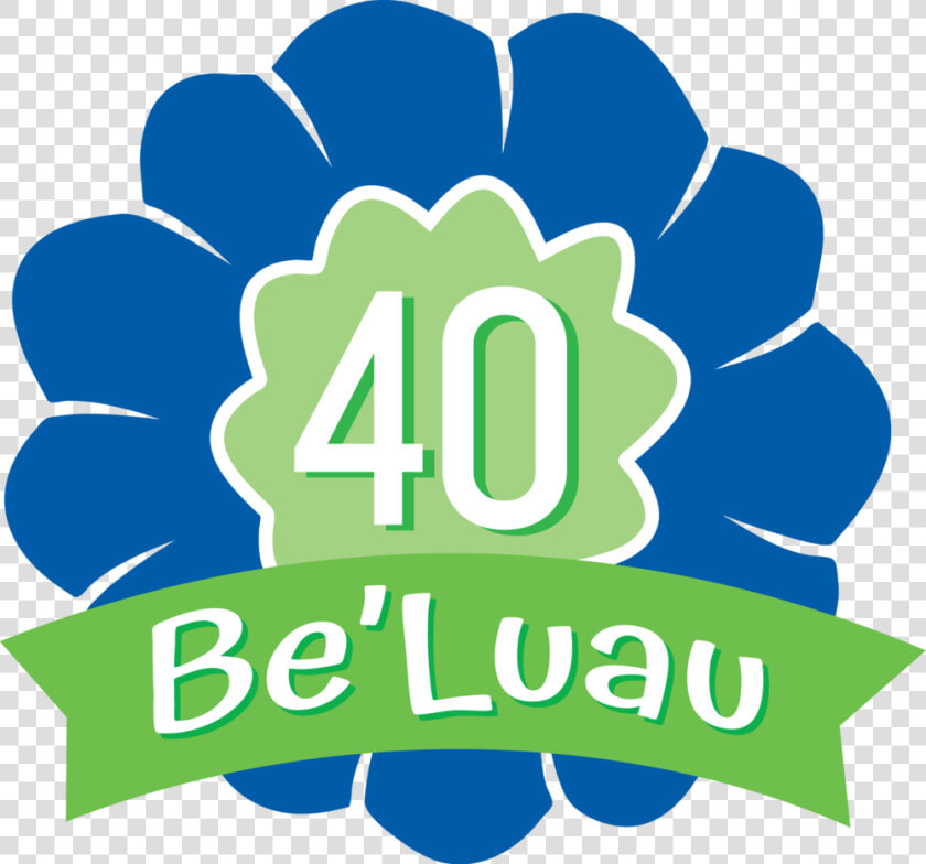 40 Be Luau Event Logo  HD Png DownloadTransparent PNG