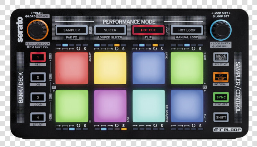 Reloop Neon Modular Drum Pad Controller For Serato   Dj Drum Pad  HD Png DownloadTransparent PNG