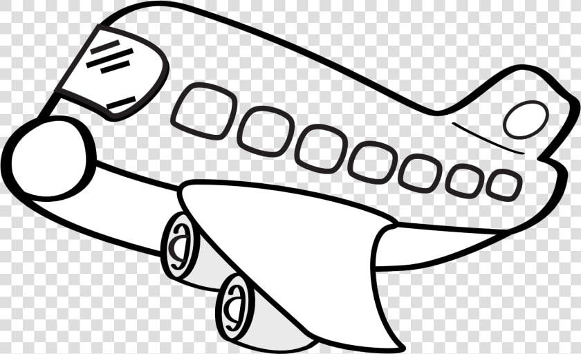 Airplane Clip Art Black And White Clipart Free Clipart   Plane Clipart Black And White  HD Png DownloadTransparent PNG