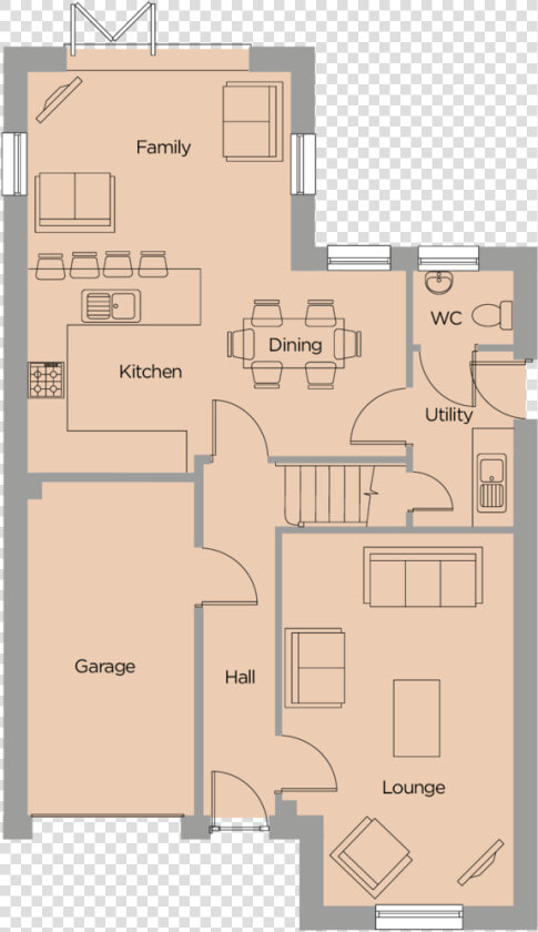 The Woodlands Floorplan Nightingale 1   Floor Plan  HD Png DownloadTransparent PNG